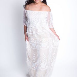Baltic Born LEON Off Shoulder Maxi dress